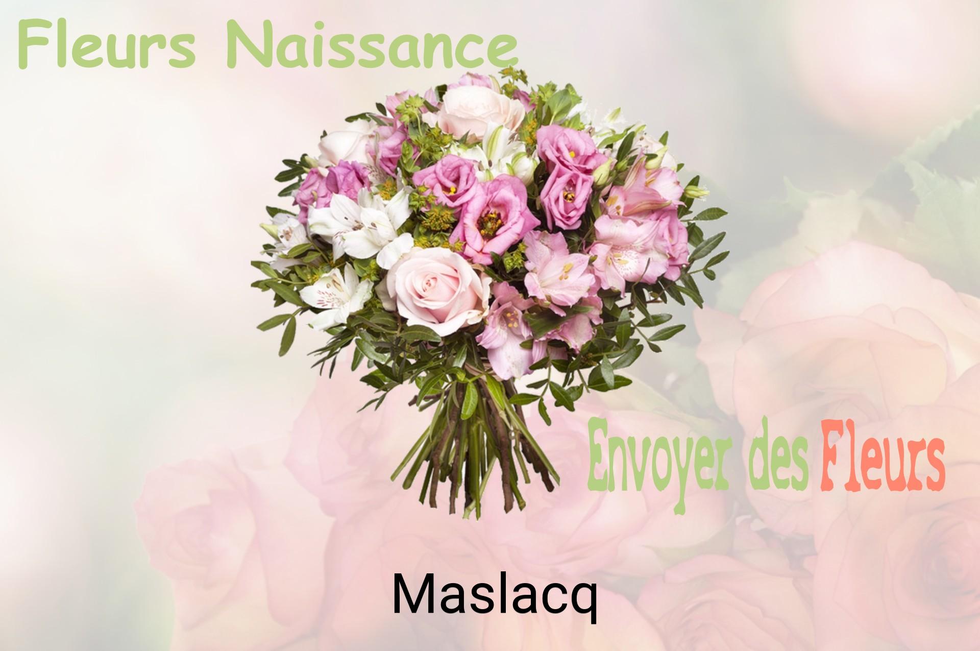 Bouquet de fleurs de naissance livré à Maslacq